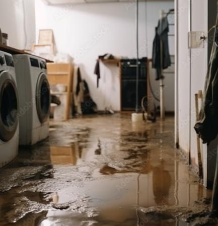flooded basement